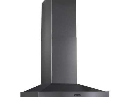 **DISCONTINUED** Broan® Elite EW54 Series 30-Inch Wall-Mount Range Hood, 600 Max Blower CFM, Black Stainless Steel For Discount