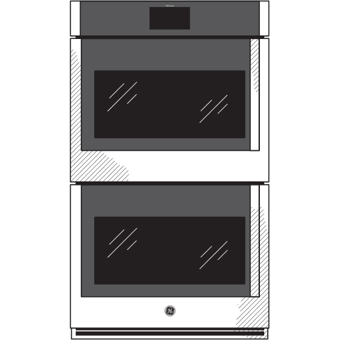 GE Profile™ 30  Smart Built-In Convection Double Wall Oven with Left-Hand Side-Swing Doors Discount