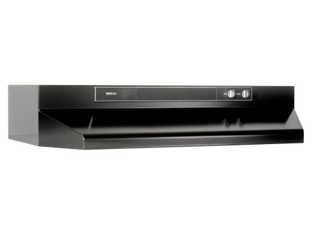 **DISCONTINUED** Broan® 30-Inch Convertible Under-Cabinet Range Hood, 220 CFM, Black Hot on Sale