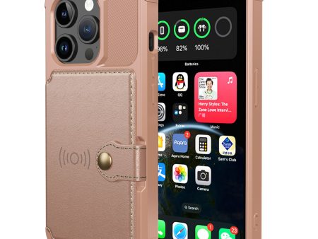 For iPhone 15 Pro Max Card Holder Wallet Phone Case PU Leather+TPU Cover Support Magnetic Car Mount Fashion