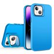 PC+TPU Slim Case for iPhone 15 Case Lens Frame Kickstand Protective Cover Cheap