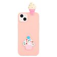 For iPhone 15 Plus Lovely 3D Figure Decor TPU Phone Case Drop-proof Back Cover Online