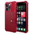 For iPhone 15 Pro Max Card Holder Wallet Phone Case PU Leather+TPU Cover Support Magnetic Car Mount Fashion