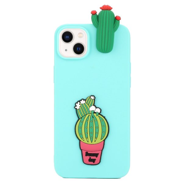 For iPhone 15 Plus Lovely 3D Figure Decor TPU Phone Case Drop-proof Back Cover Online